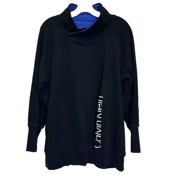 Calvin‎ Klein Reflective Performance Pullover Sweatshirt Thumbholes Womens 2X - Picture 1 of 8